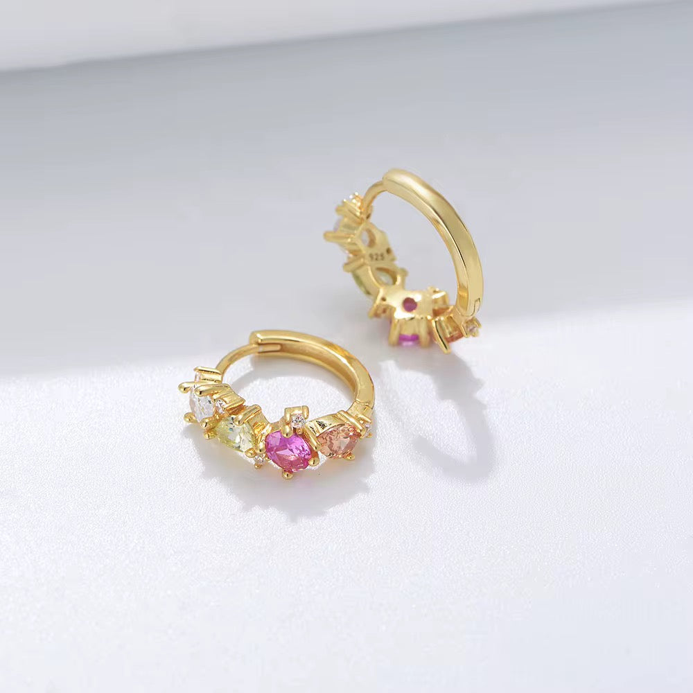 Twilight Lace Hoops Earrings