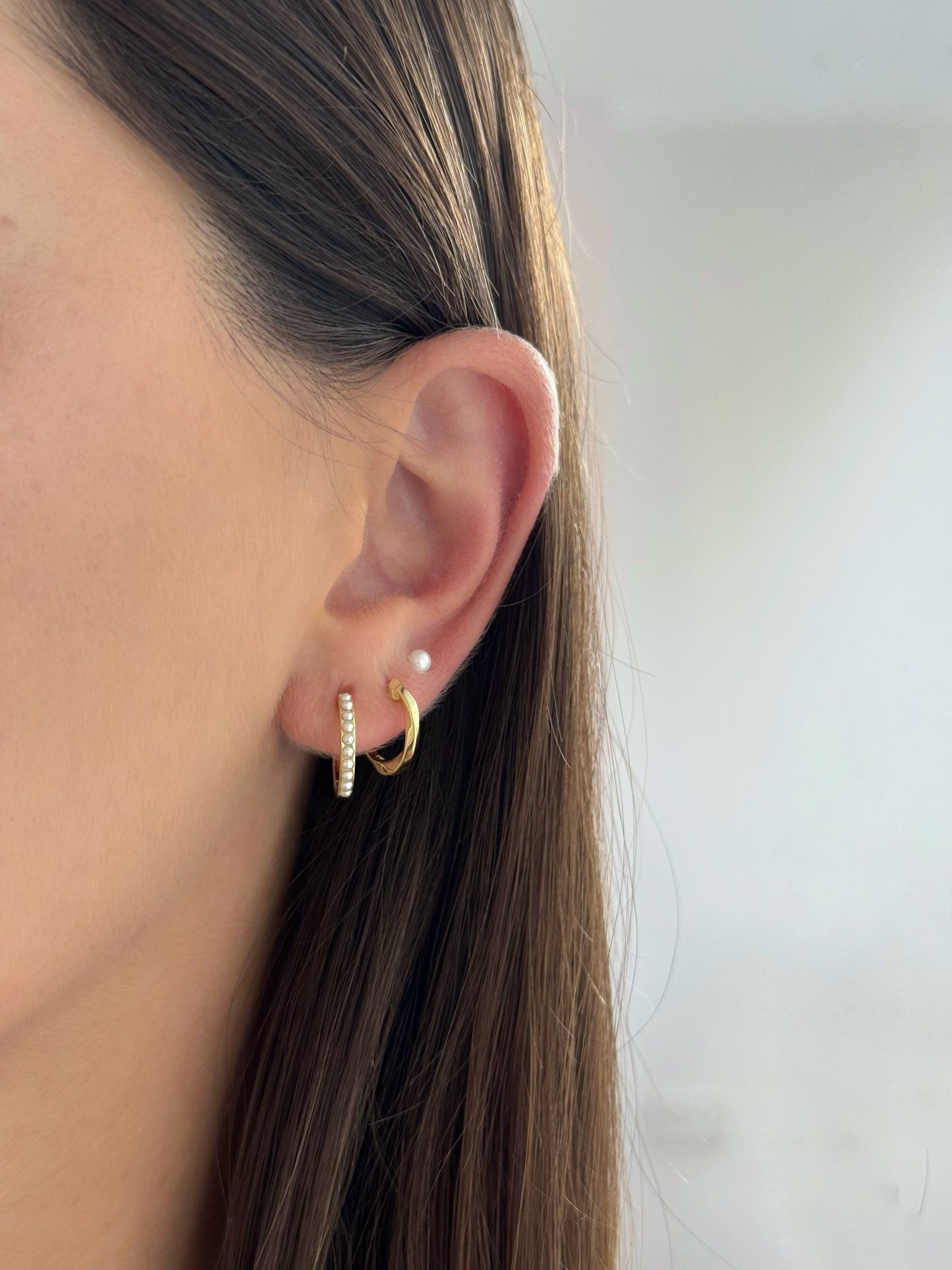 Freshwater Pearl Hoops