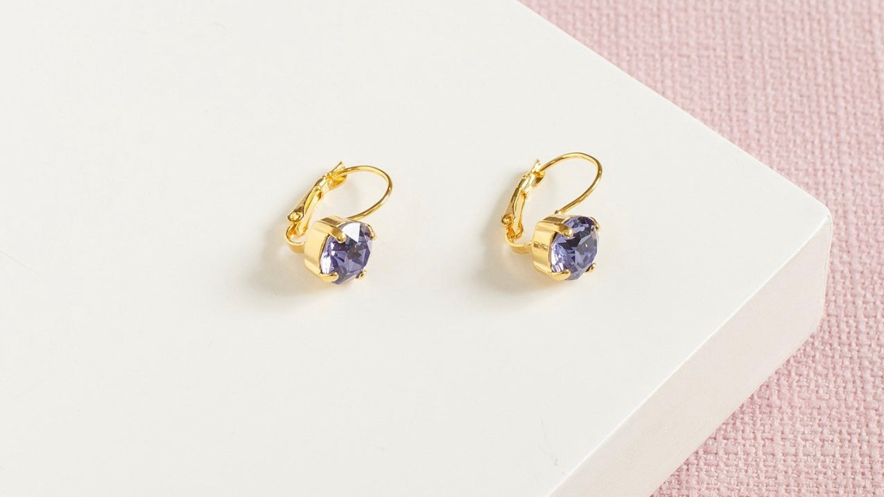 Round Swarovski Earrings