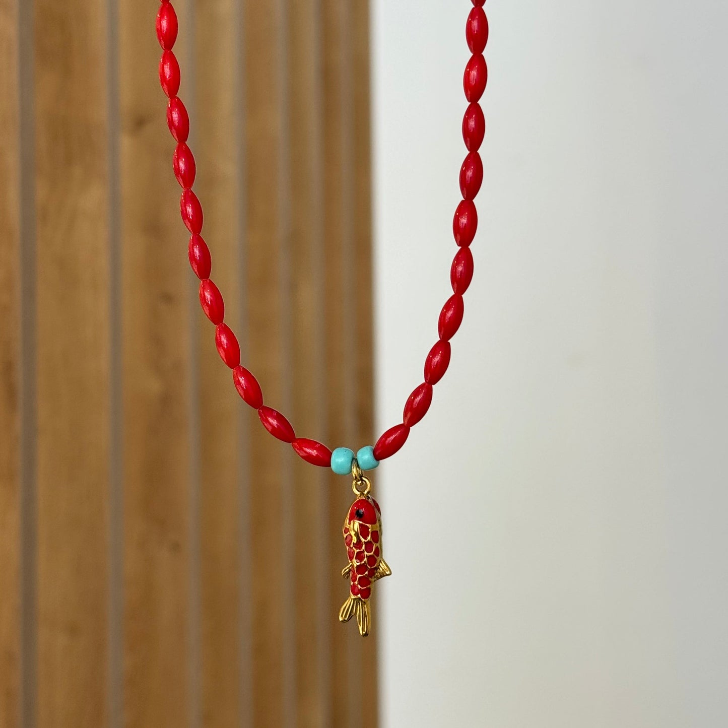 Red Fish Necklace