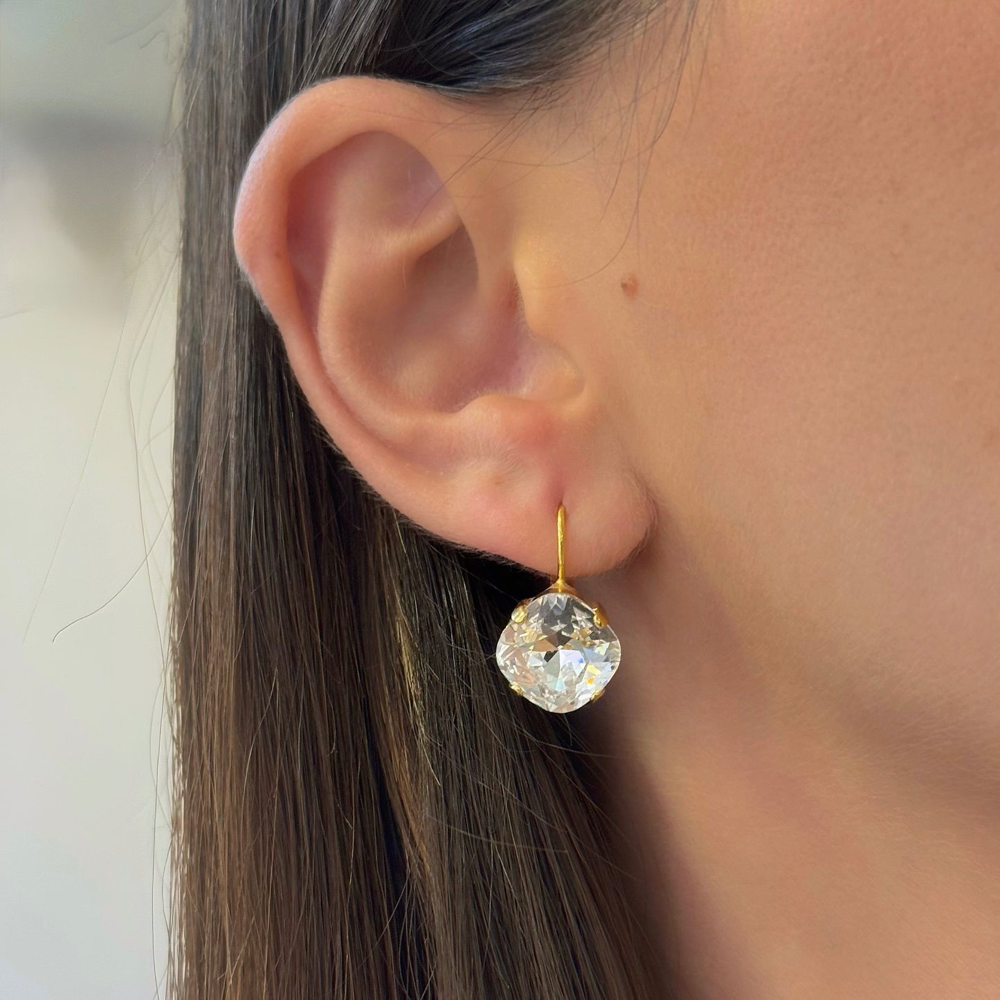 Cushion Swarovski Earrings