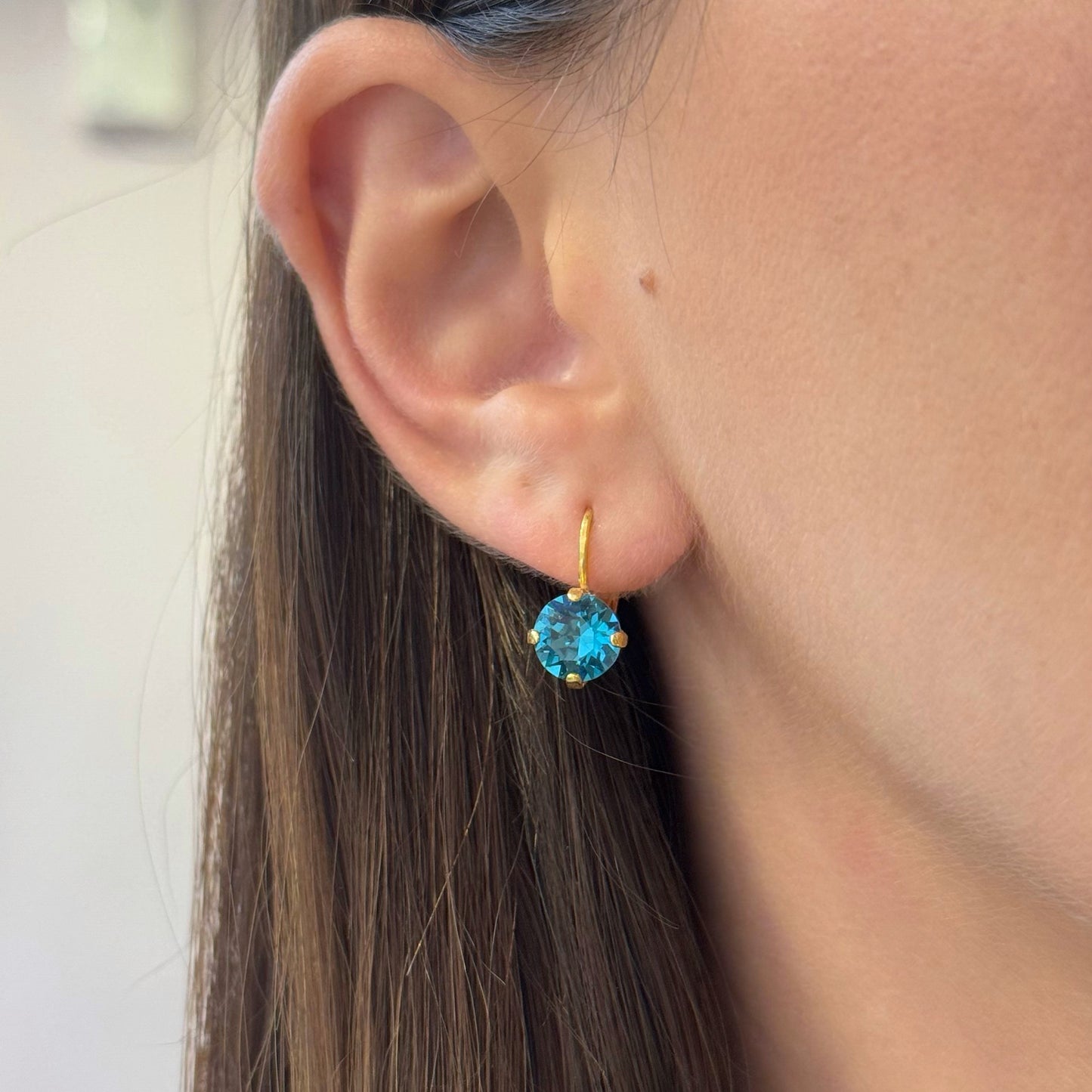 Round Swarovski Earrings