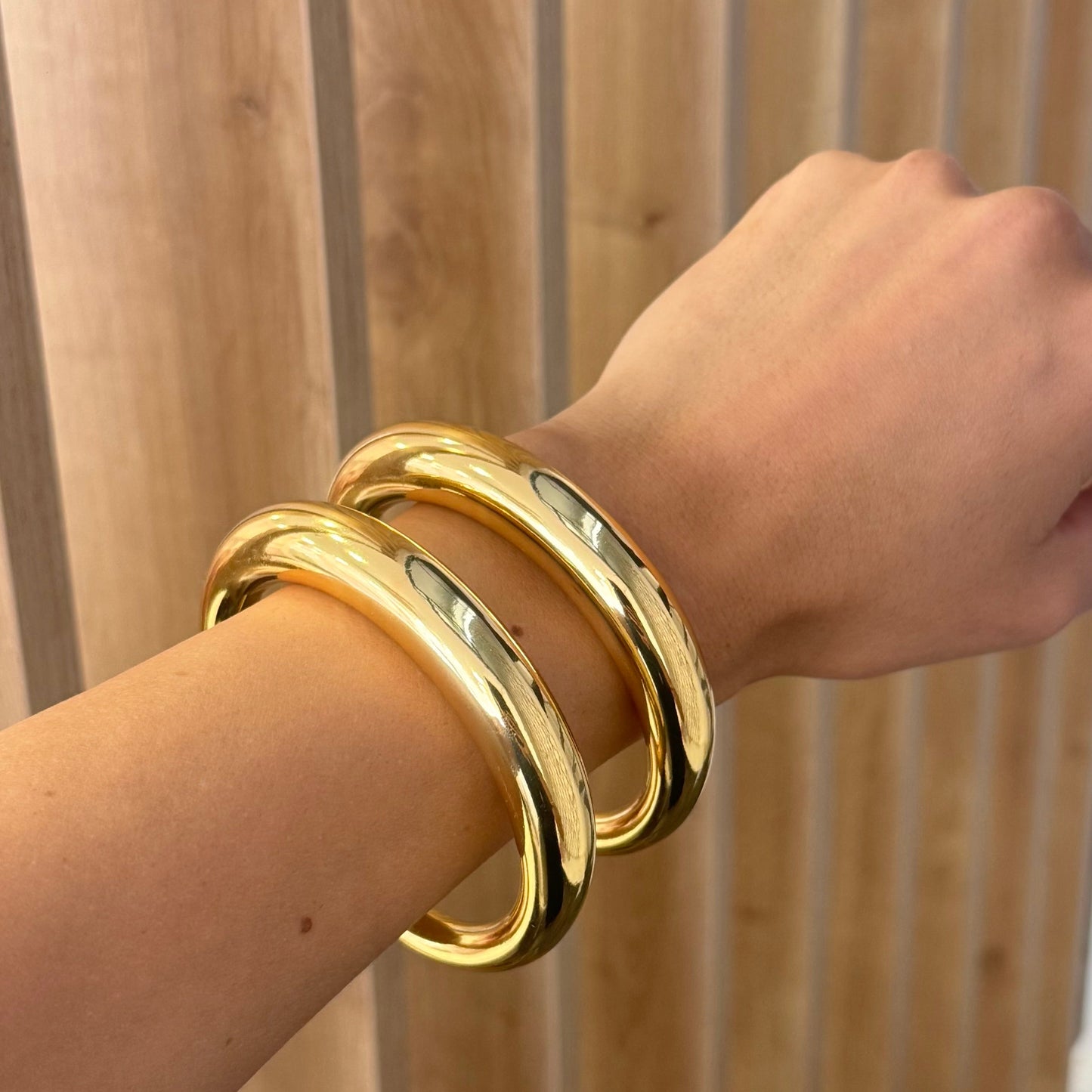 Fat Tow - Sided Bangles Bracelet