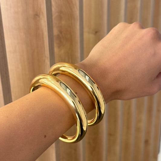 Fat Tow - Sided Bangles Bracelet