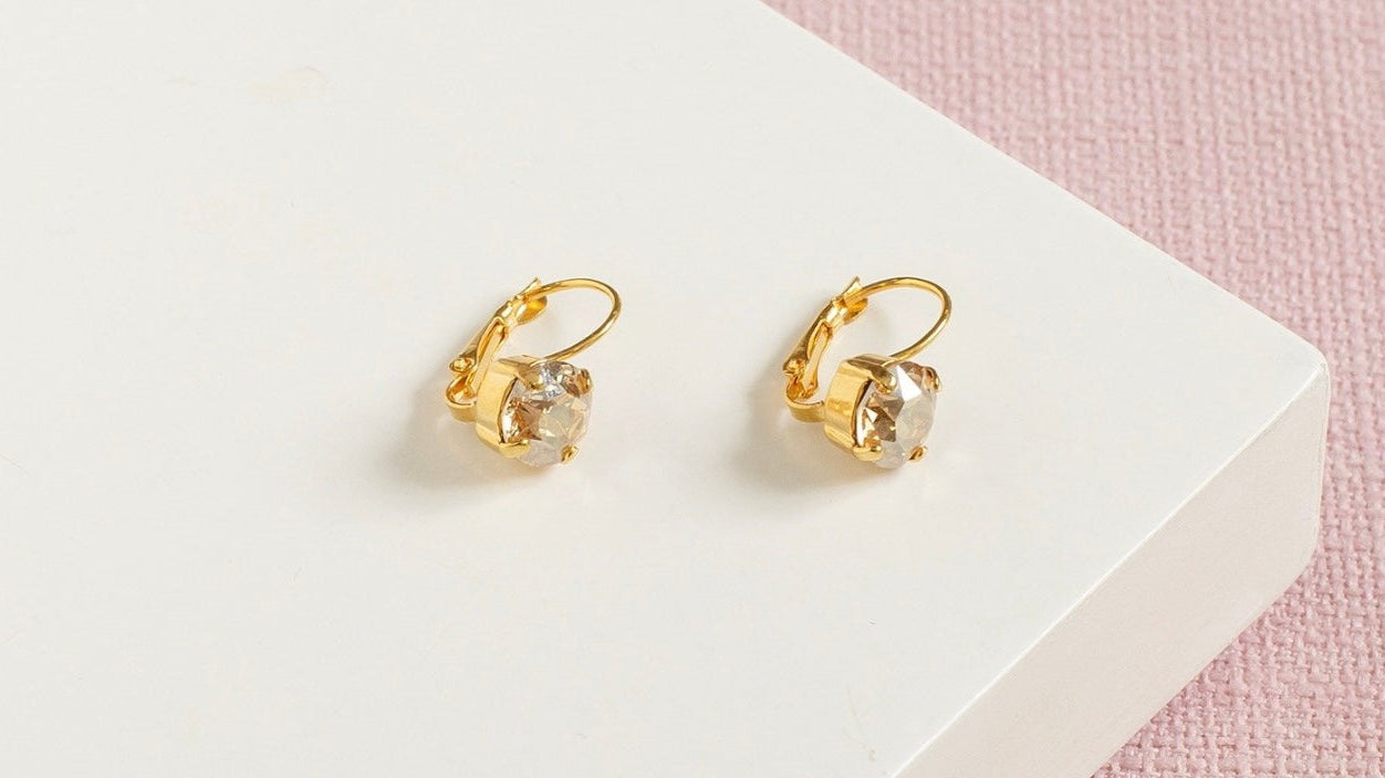 Round Swarovski Earrings