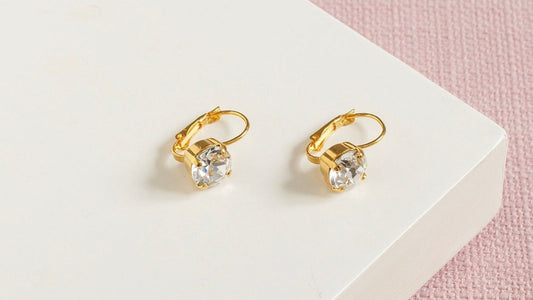 Round Swarovski Earrings