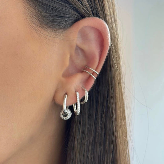 Oval Hoops Earrings