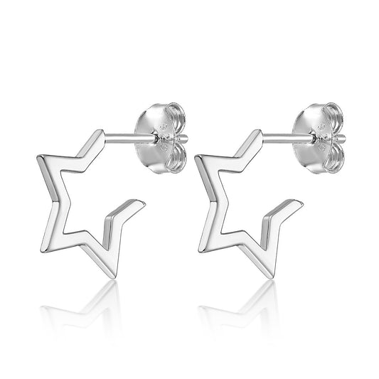 Star Hoops Earrings