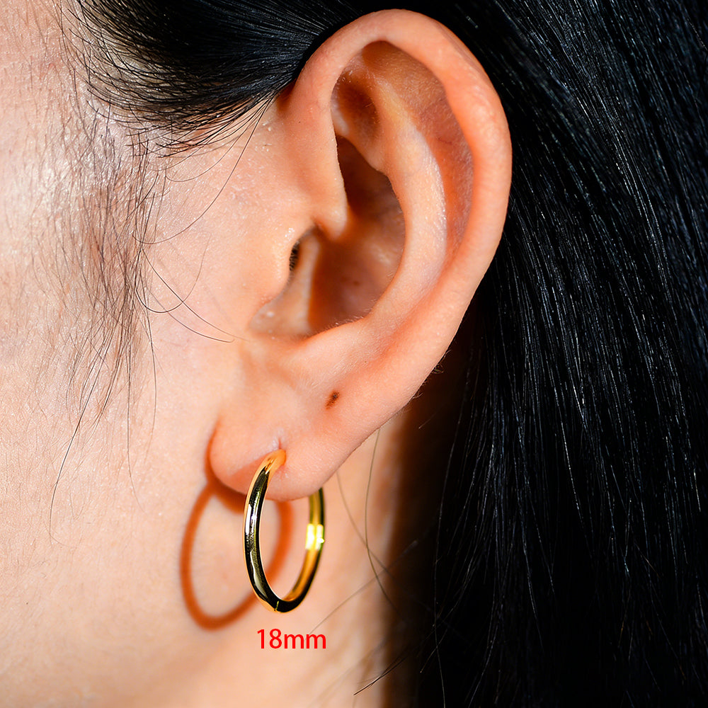 V.2 Classic Hoops Earrings