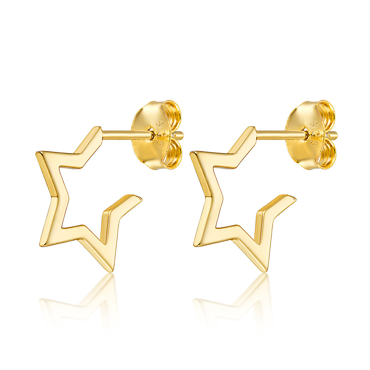 Star Hoops Earrings
