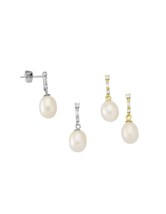 Dangle Earrings with Pearl