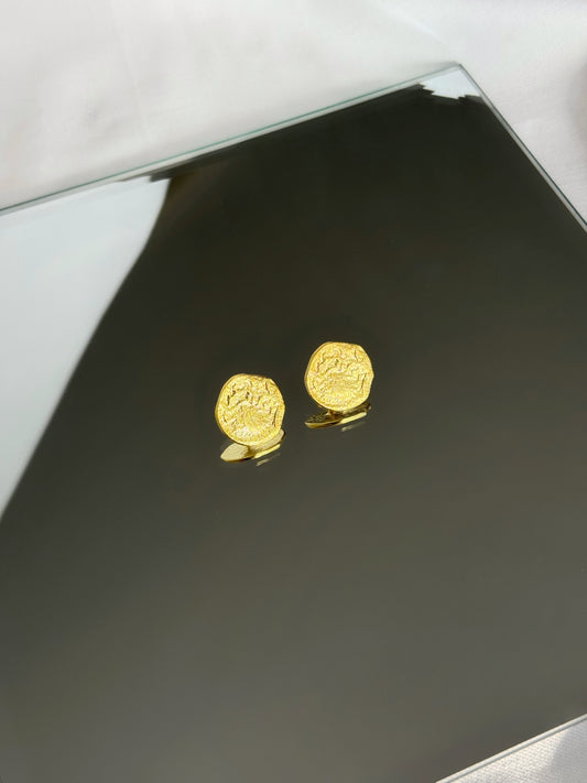 Coin Studs Earrings
