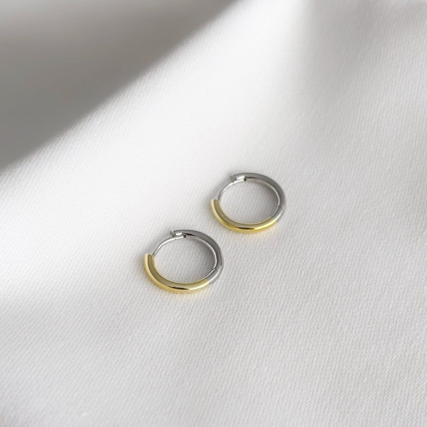 Two-Tone No.2 Hoop Earrings