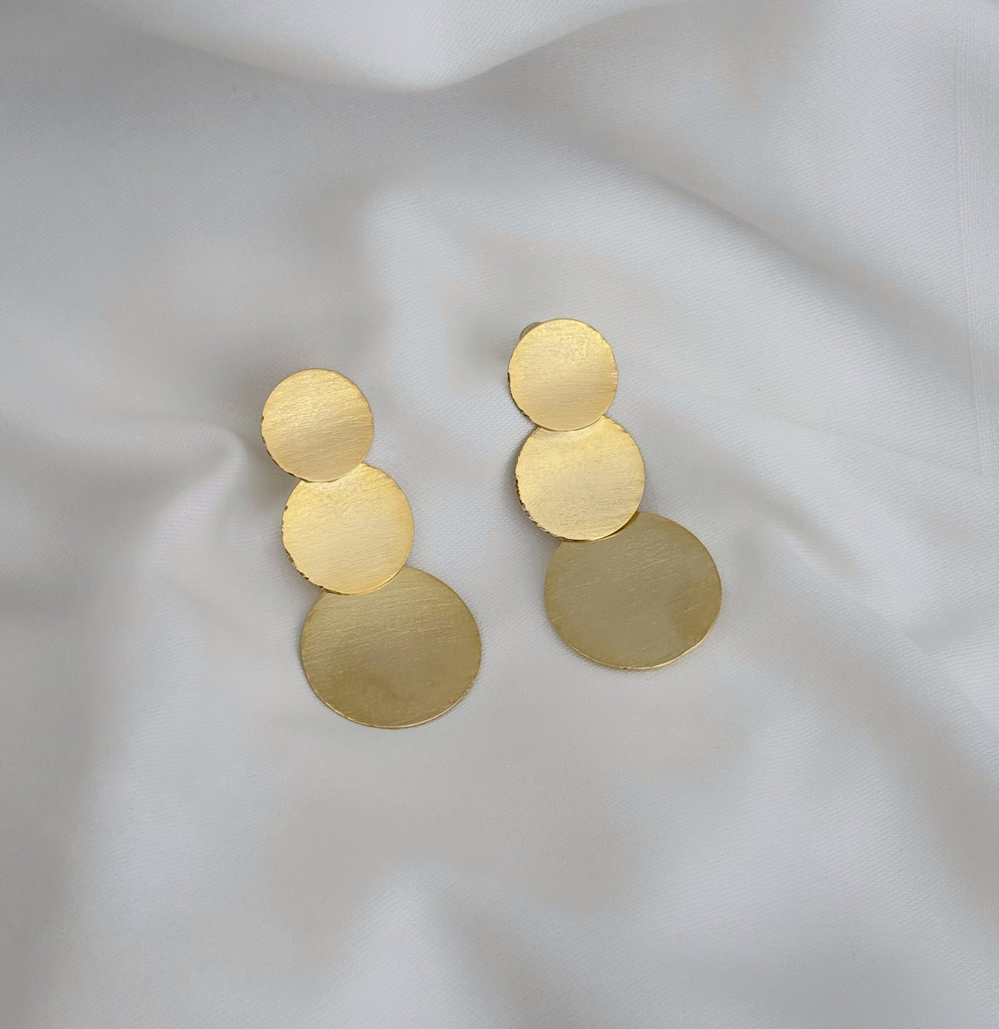 Triple Coin Earrings