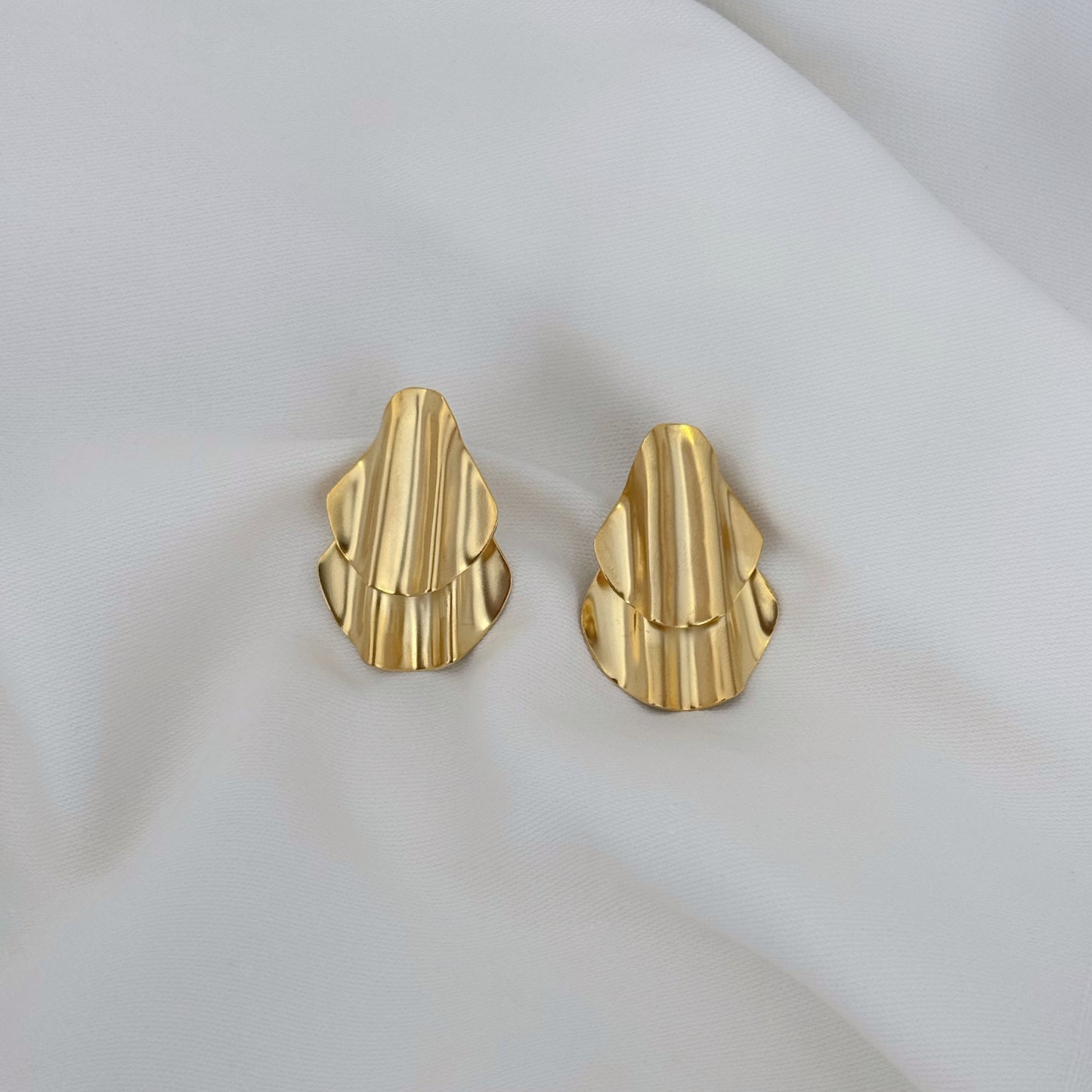 Double Shell Statement Earrings