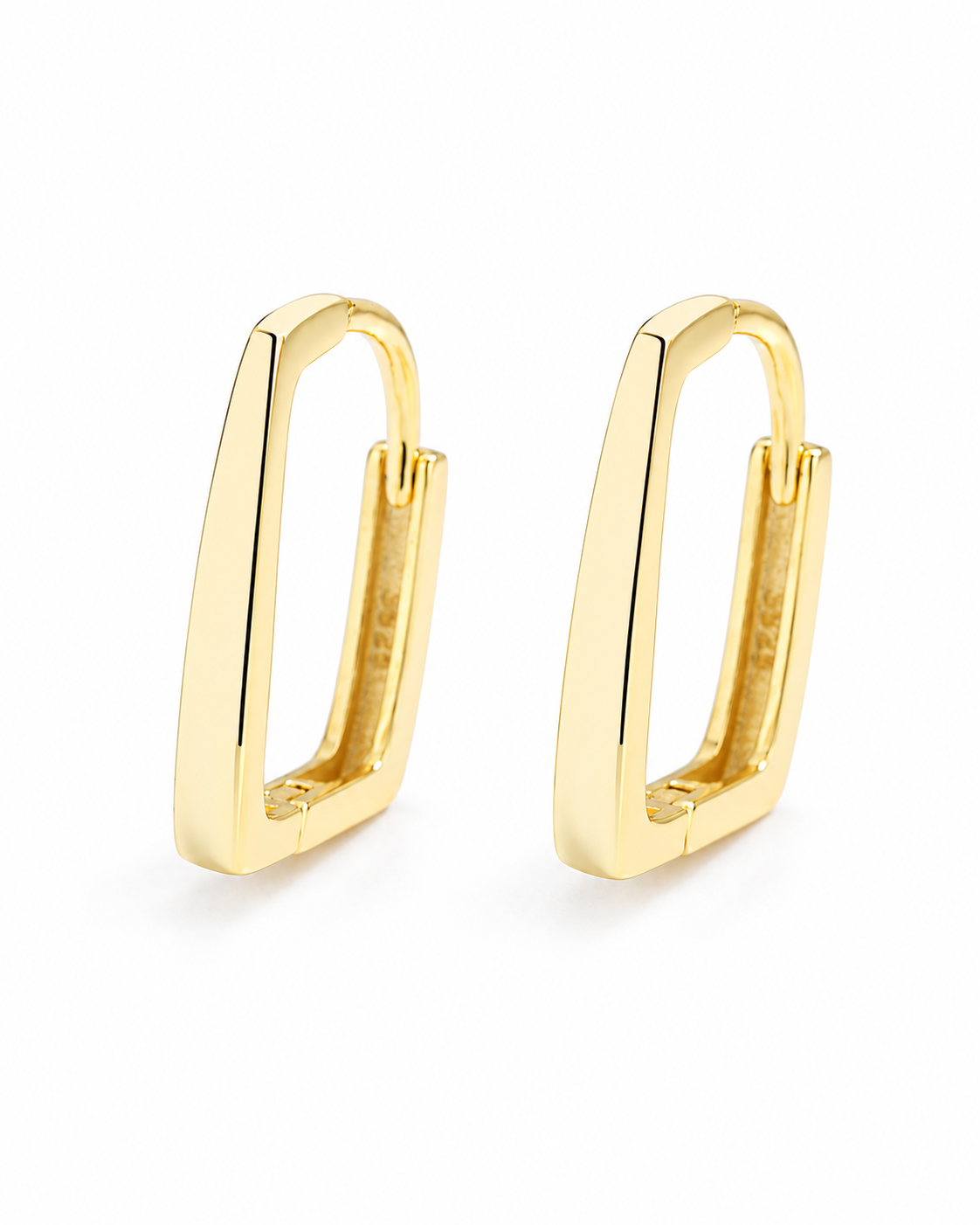 Tapered Rectangle Hoops Earrings