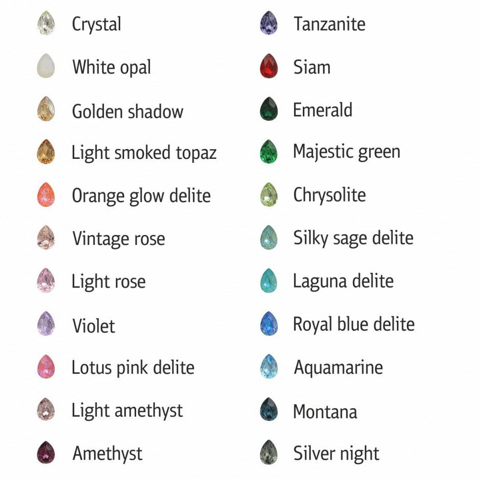 Pear Swarovski Earrings