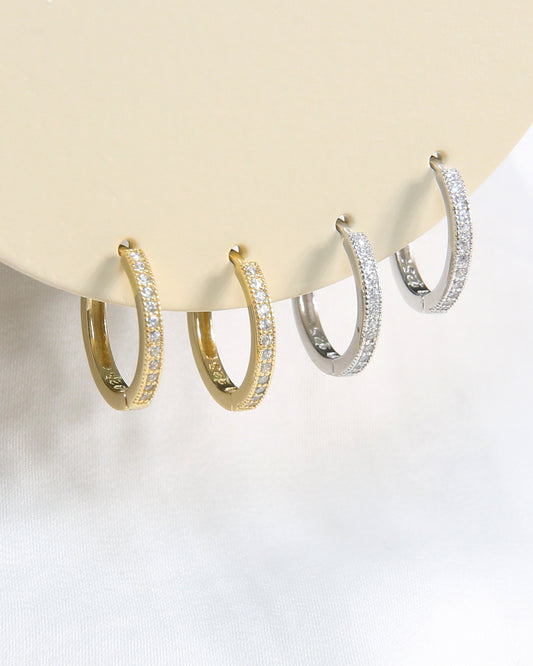 Classic Zircons Hoops