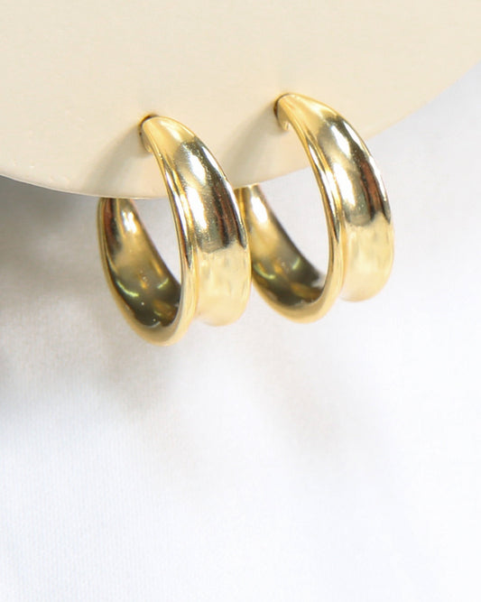 Pointed Hoop Earrings