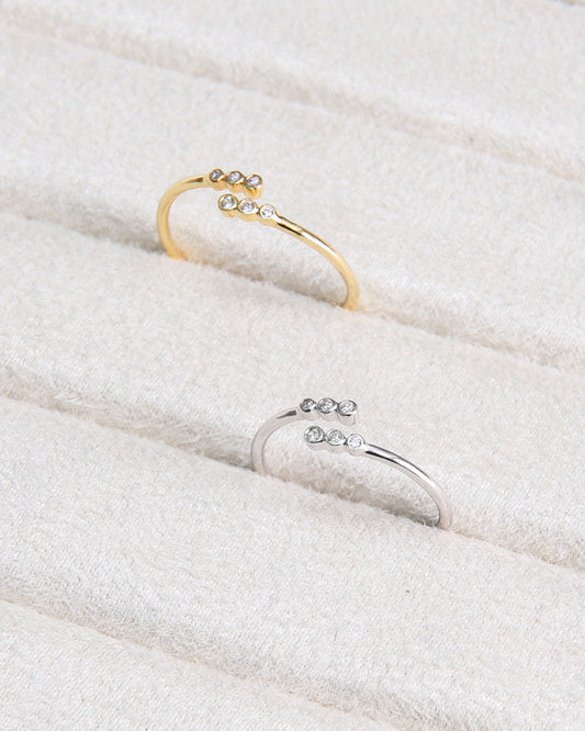 Tiny Zircons Ring