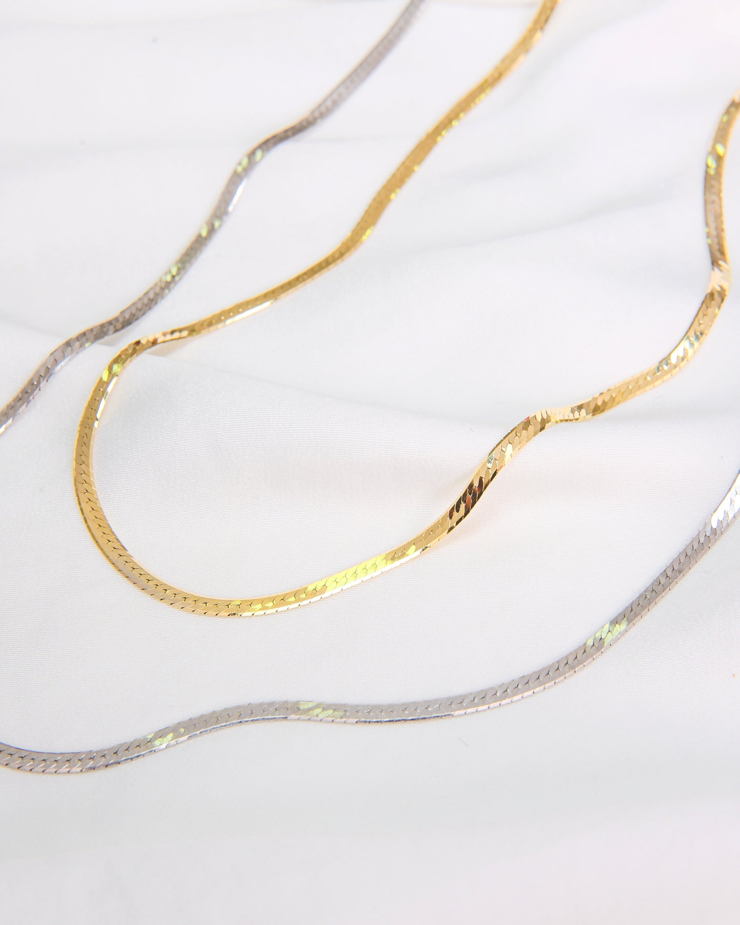 Flat Snake Chain Necklace