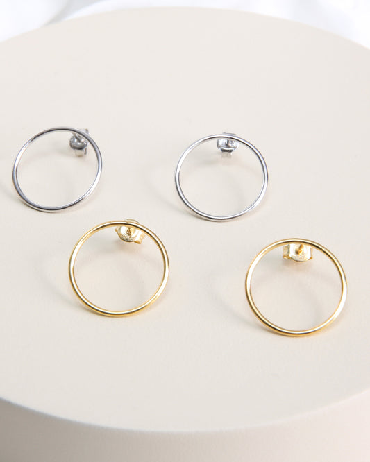 Circle Stud Earrings