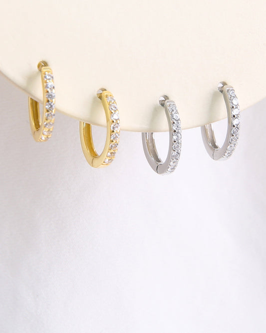 Tiny Zircons Hoops
