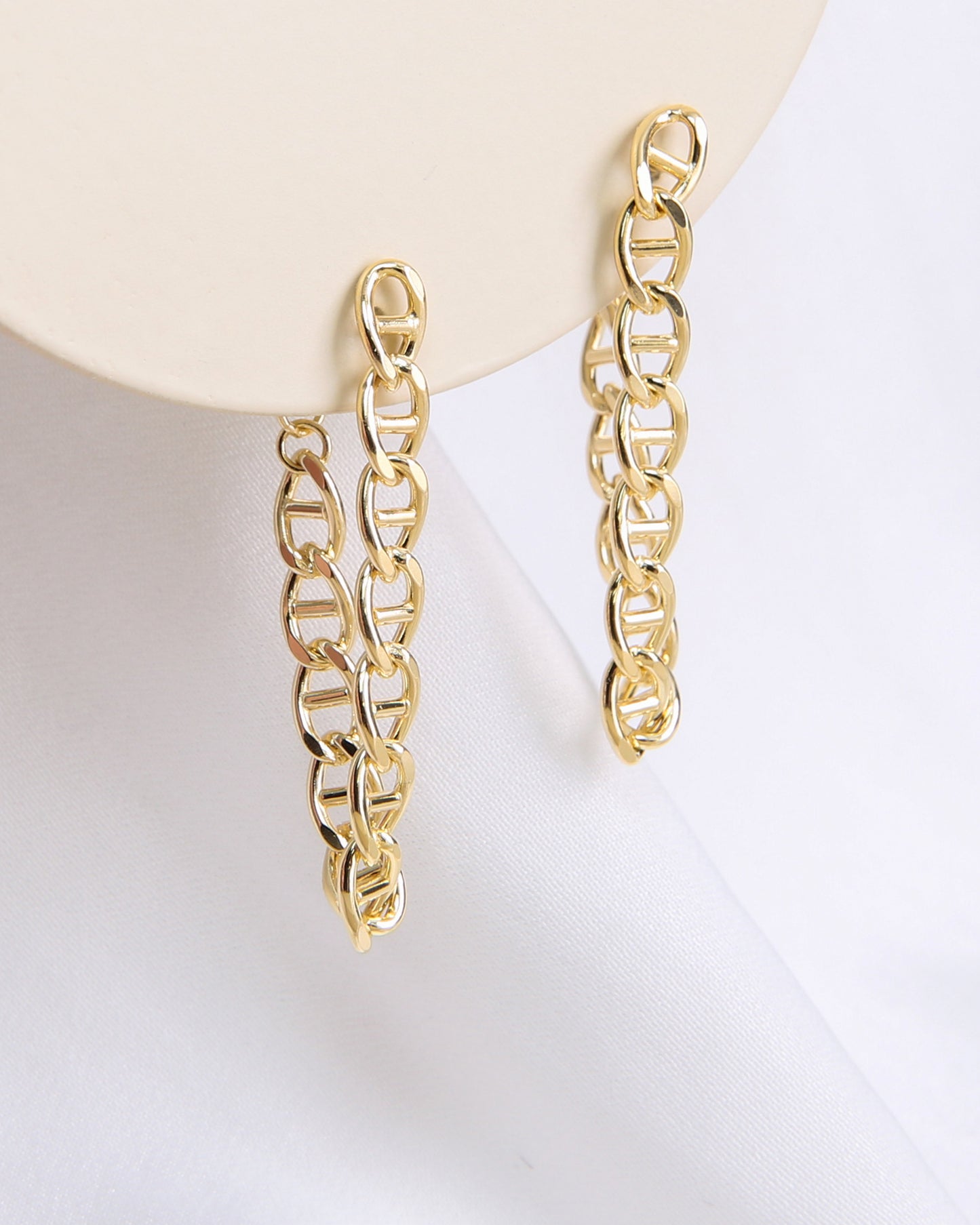 Anchor Chains Studs Earrings